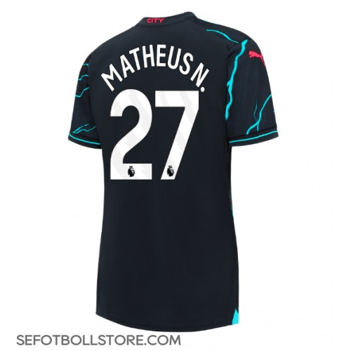 Manchester City Matheus Nunes #27 Replika Tredje Tröja Dam 2023-24 Kortärmad